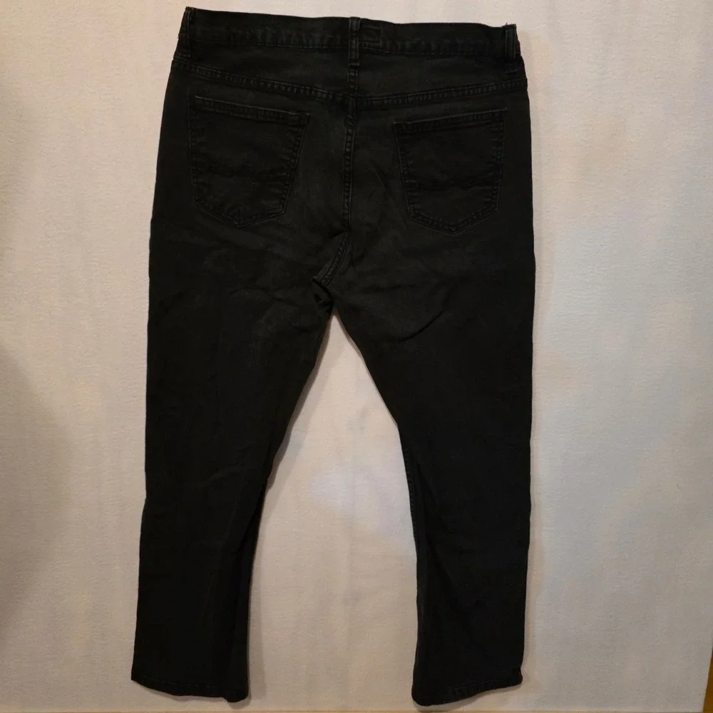 Alfani Jeans Mens 34x30 Black Slim Straight Stretch Denim Casual Pants